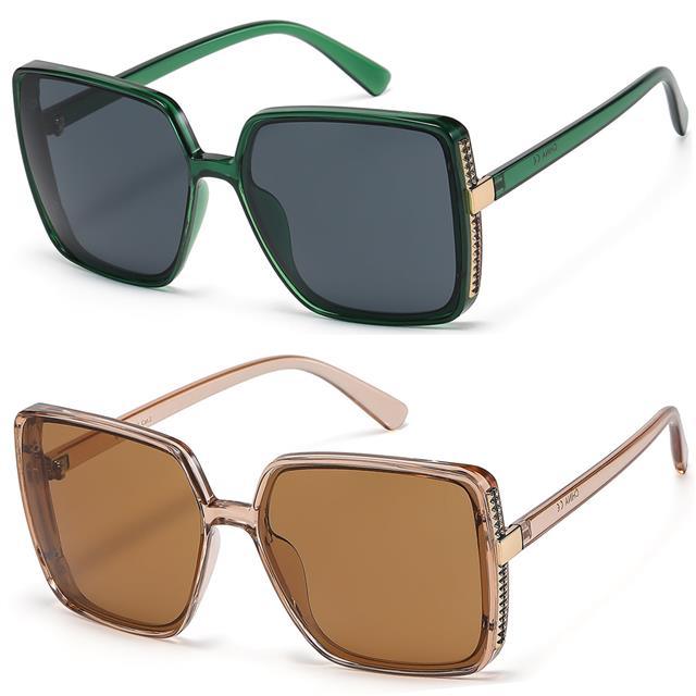 Womens Oversized Square Sunglasses Big Butterfly Shape frame