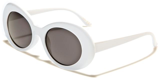 Kurt Cobain Style Round White Clout Sunglasses For Women and Men