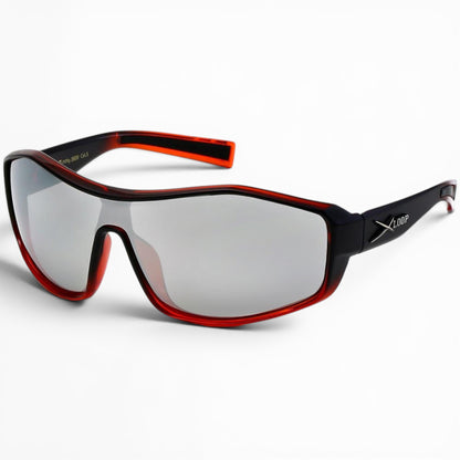XLoop Sports Wrap Sunglasses – UV400 Shield Lens X-Loop 0D6332D2-1B8F-4F14-81C2-606185A69140 Black Orange {{ color }}
