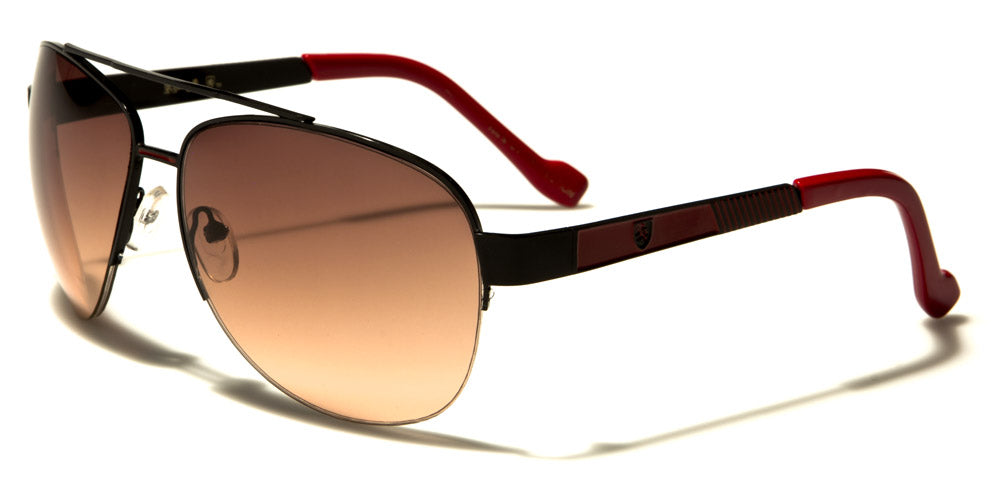 Khan Semi-Rimless Pilot Sunglasses – UV400 Gradient Colour Lens Small Frame Men’s Shades Khan 1B1DD3AB-750C-40A1-BF07-A1176949AAB1 {{ color }}