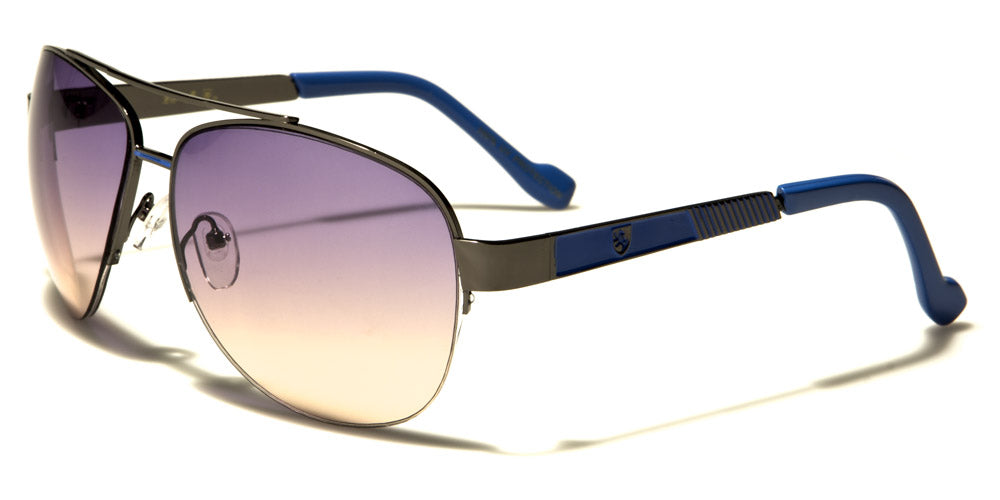 Khan Semi-Rimless Pilot Sunglasses – UV400 Gradient Colour Lens Small Frame Men’s Shades Khan 1DFFD724-D939-438C-912E-627F694AF555 {{ color }}