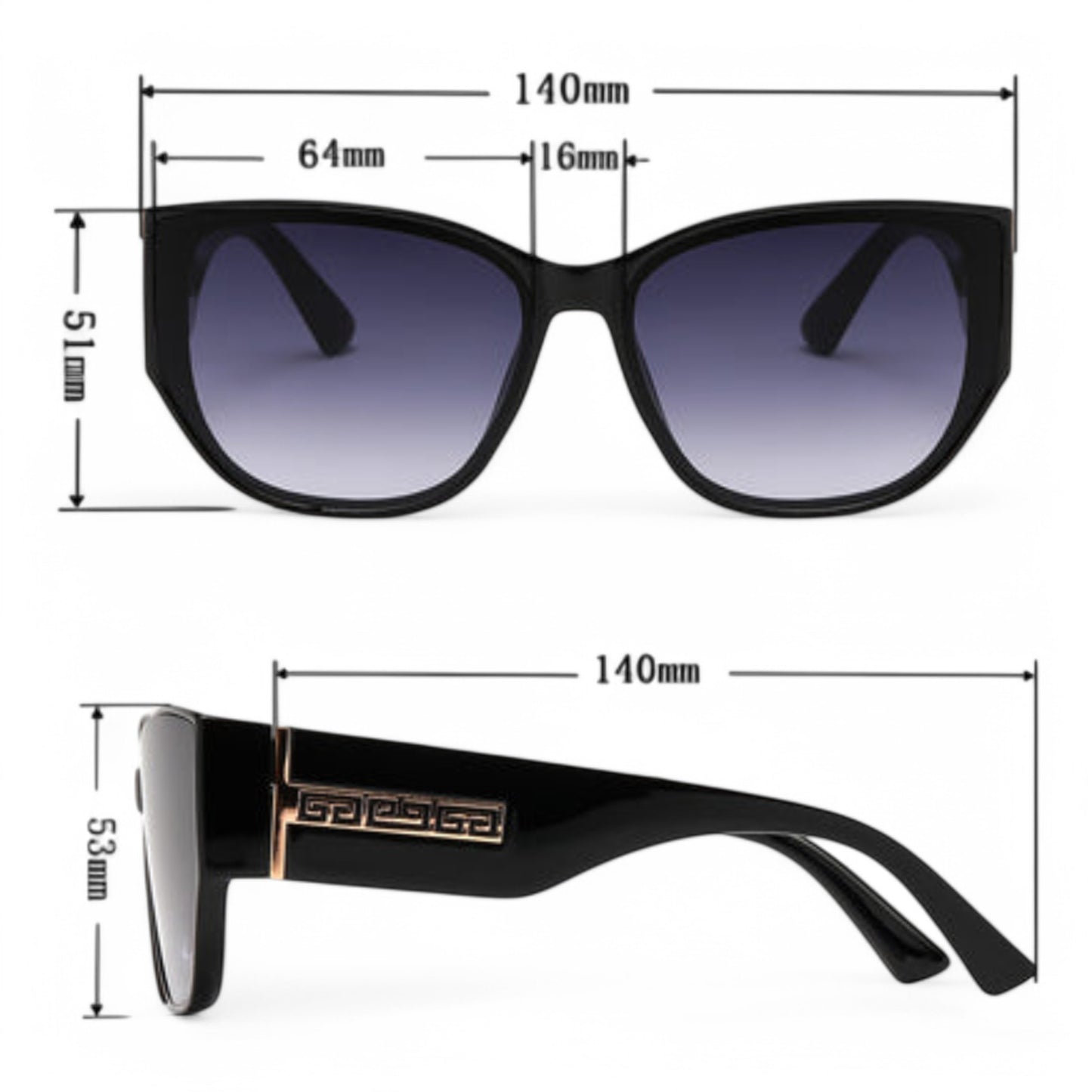 Thick Rim inspired Cat Eye Sunglasses for Women