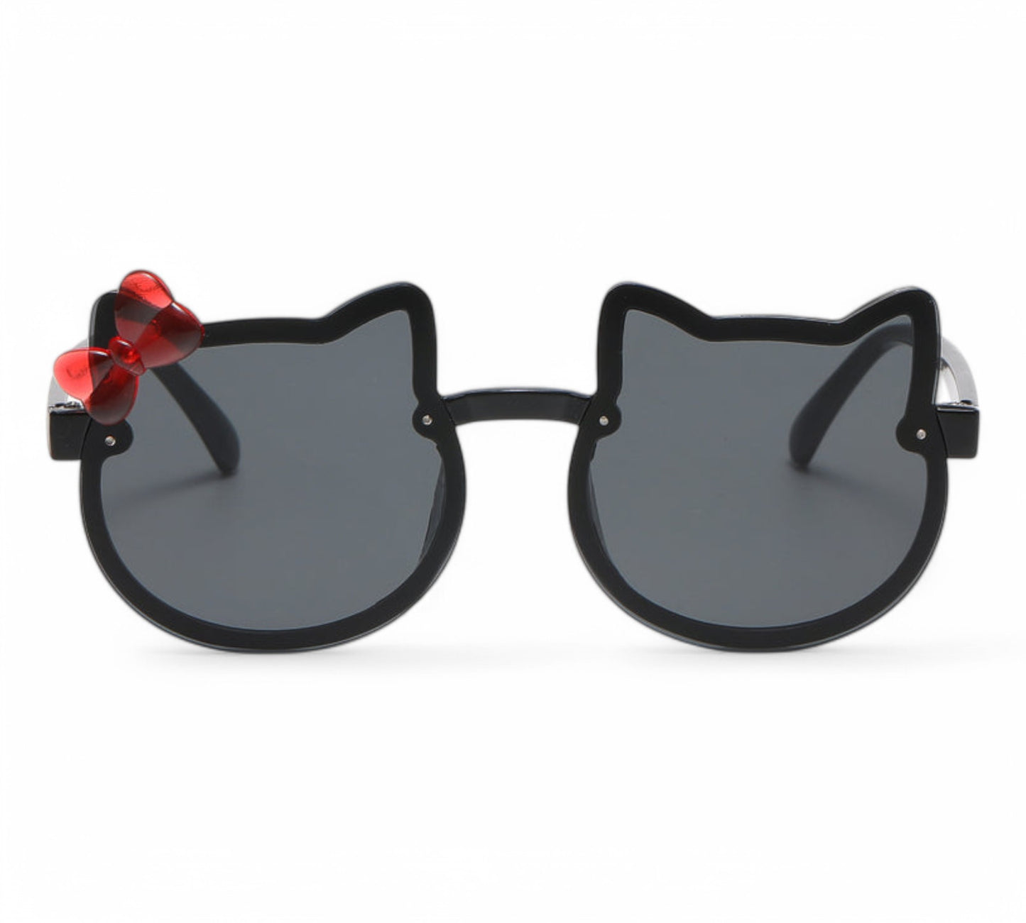 Girl's Children's Cartoon Round Cat Sunglasses with bow