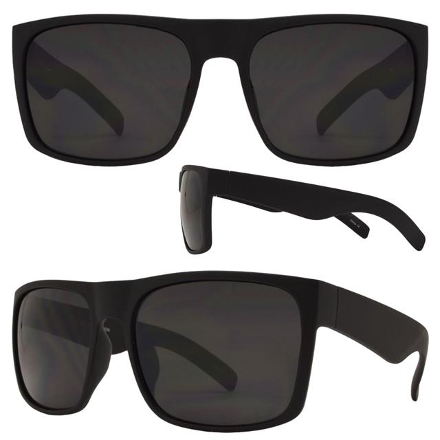 Black wide frame square sunglasses best sale