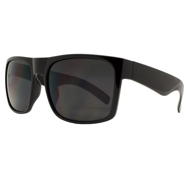 Mens Oversized black Classic sunglasses Large flat top frame with super dark lens UV400 Unbranded 7633-BLACK-SD-oversized-wayfarer-sunglasses-black-gloss-with-super-dark-lenses-_1