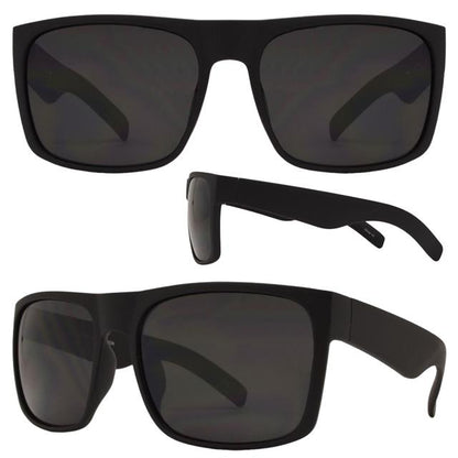 Mens Oversized black Classic sunglasses Large flat top frame with super dark lens UV400 Unbranded 7633-black-sd-sft-oversized-matt-black-wayfarer-sunglasses-with-super-dark-lenses-_1_1e5d2eaf-a4cc-49e9-988e-a5490941d054 Matt Black Dark Black Lens