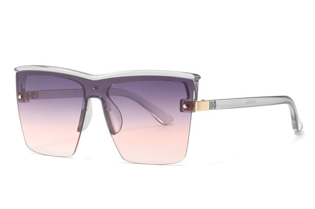 Womens Mens Designer Classic Half Frame Sunglasses Fashion semi Rimless Shades Grey Tint Purple Pink Gradient Lens Unbranded 8030c_740c95ab-675f-41c3-b7c9-6bcb8759a59c