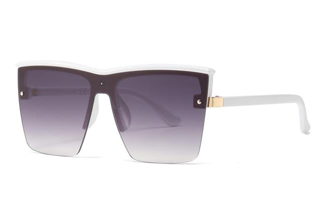 Womens Mens Designer Classic Half Frame Sunglasses Fashion semi Rimless Shades White Purple Gradient Lens Unbranded 8030d_3b9a06c0-c59a-428c-847c-fa6786b16a60