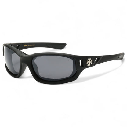 Choppers Motorcycle Padded Sunglasses Rider Goggles Choppers 8CP935-MIX-Choppers-motor-cycle-goggles_6 Black Smoke Lens {{ color }}