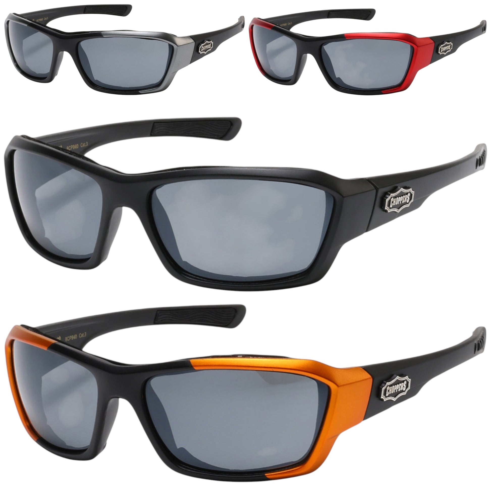 Choppers Motorcycle Padded Goggles Sunglasses Choppers 8CP940_Chopper-motor-cycle-goggles-with-foam-padding_0 {{ color }}