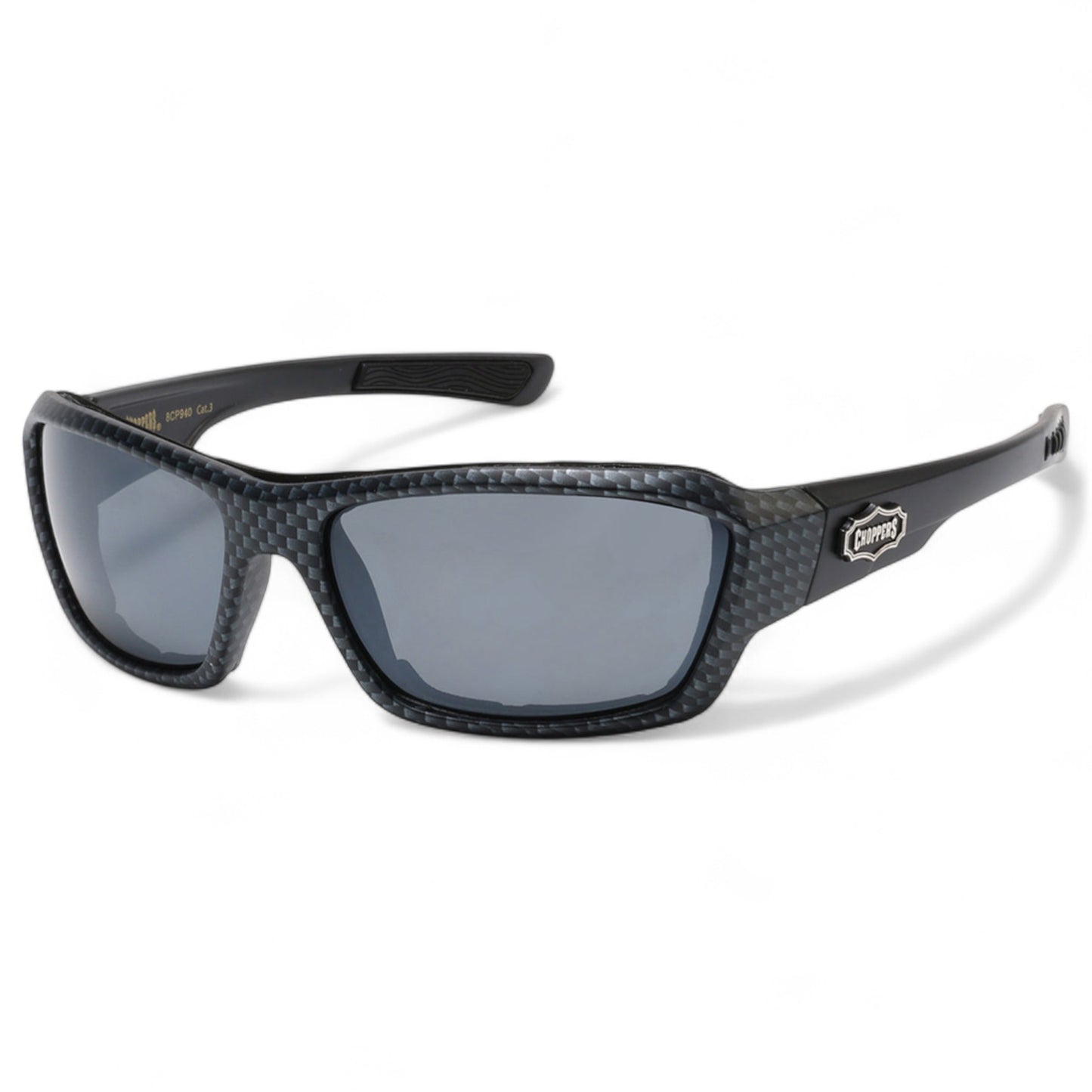 Choppers Motorcycle Padded Goggles Sunglasses Choppers 8CP940_Chopper-motor-cycle-goggles-with-foam-padding_4 Carbon Print Smoke Lens {{ color }}