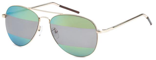 Womens designer 2 tone split lens mirror Pilot sunglasses Gold Light Greeny Yellow Split Mirror Lens Eyedentification 8EYED120241_95d86e17-2d3c-4323-b9a5-f0a73ff5ff77