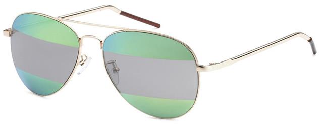 Womens designer 2 tone split lens mirror Pilot sunglasses Gold Green Split Mirror Lens Eyedentification 8EYED120243_c0d4e744-1f72-4257-ad87-ccf69bb6e7de