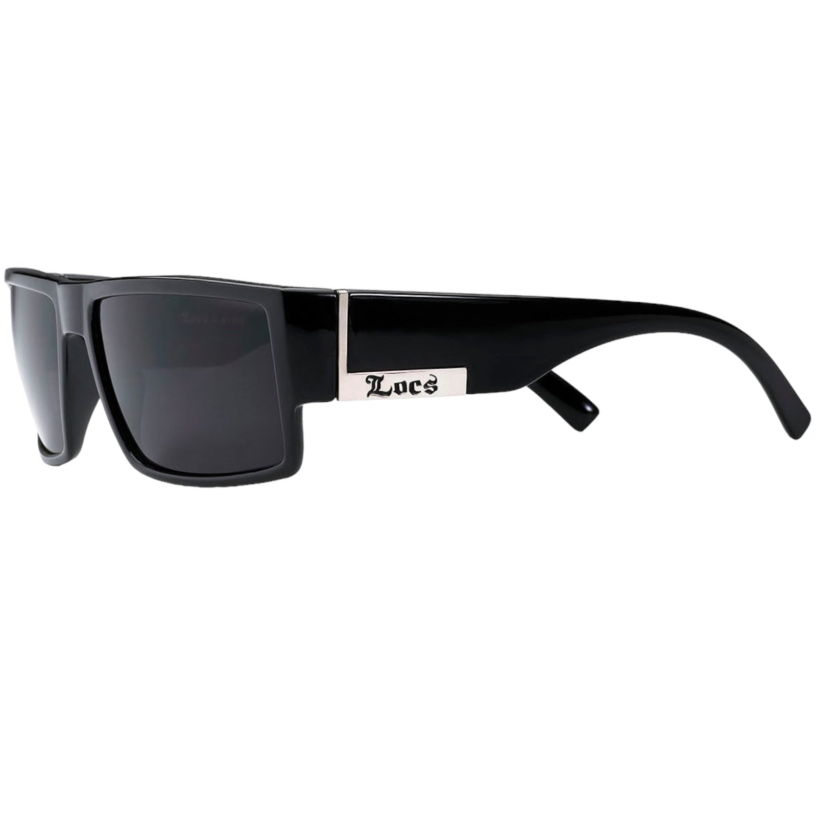 Designer Small Locs Black Flat Top Wrap Around Sunglasses for Men Locs Hardcore Shades 8LOC91026-BK-Locs-hardcore-shades-gloss-black-wrap-around-wayfarer0-sunglasses_3