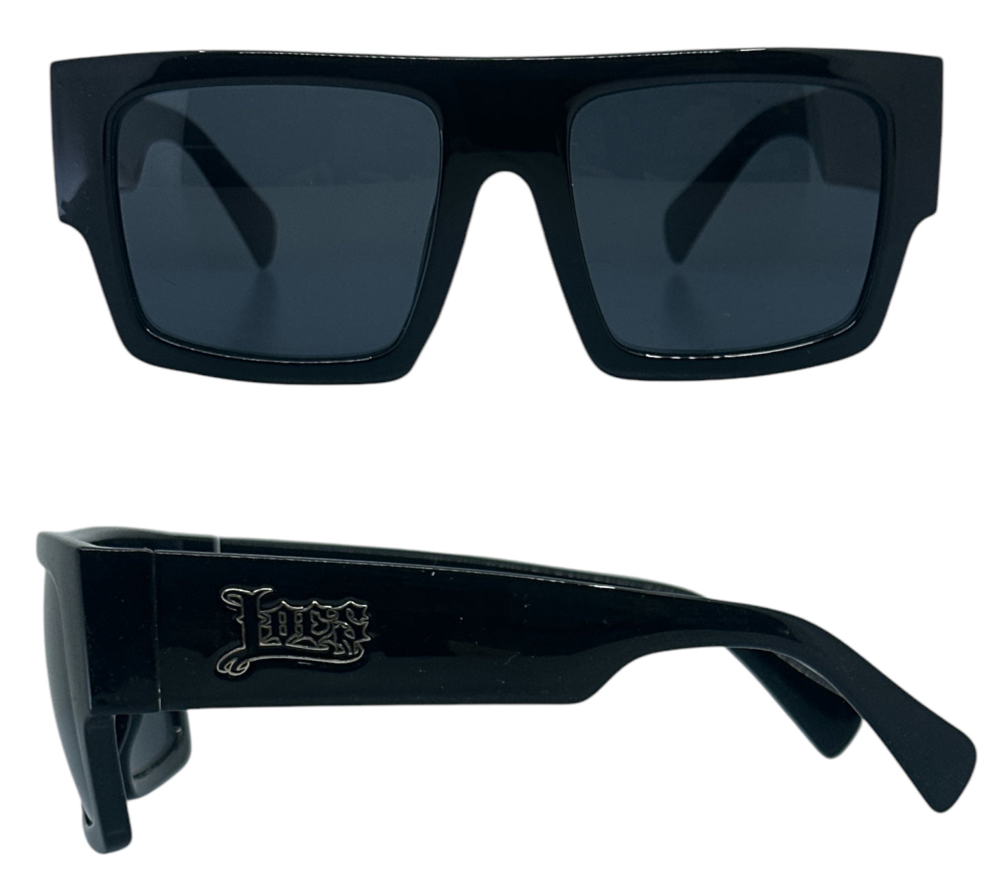 Locs Oversized Black Square Sunglasses