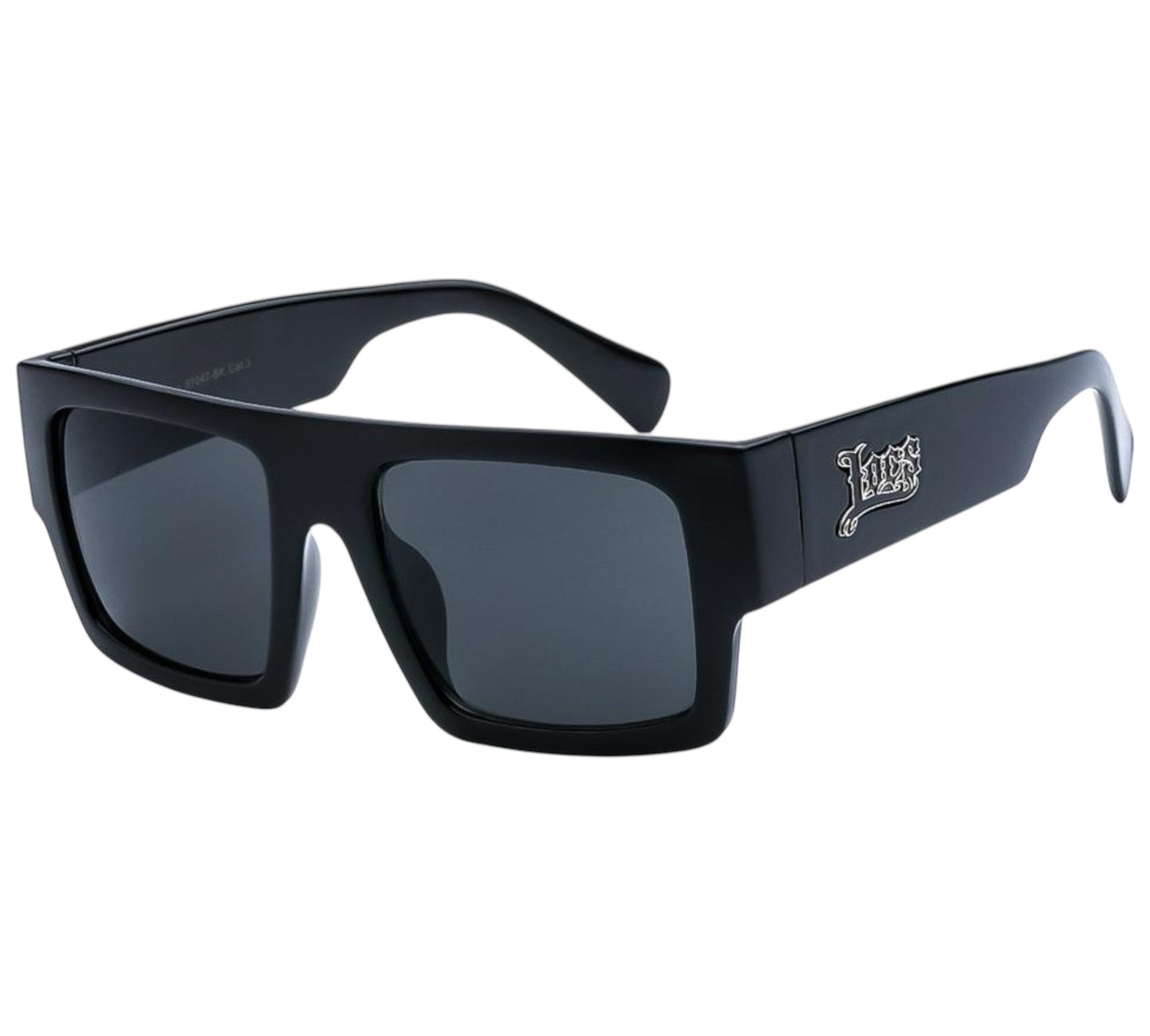 Locs Oversized Black Square Sunglasses