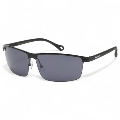 X-loop Men's Wrap around sports Mirrored Sunglasses X-Loop 8XL1470_X-LOOP-SPORTS-SUNGLASSES-WRAP-AROUND_7 Black Black Black Lens {{ color }}