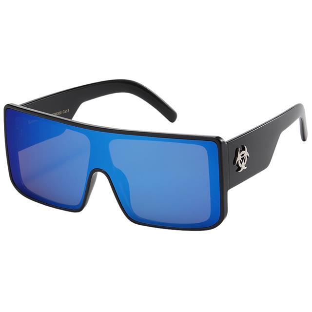 Biohazard Oversized Shield sunglasses large mirror lens Black Blue Mirror lens Biohazard 8bz66300-oversized-large-shield-sunglasses-with-one-piece-lens-_10_be8b9d82-3fe5-4fb1-a060-04e6c278b48d