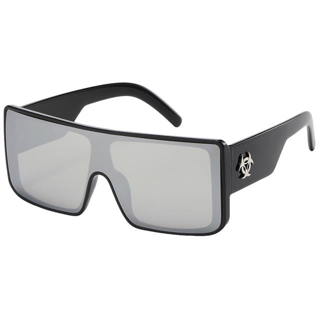 Biohazard Oversized Shield sunglasses large mirror lens Black Silver Mirror lens Biohazard 8bz66300-oversized-large-shield-sunglasses-with-one-piece-lens-_11_1cfe2e65-6c65-4254-a107-6c9d434096bd