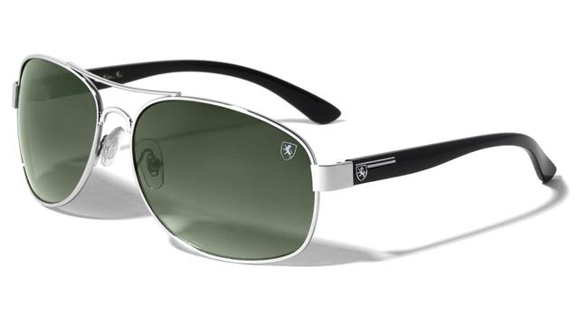 Vintage Retro Khan Pilot Designer Sunglasses Metal Silver/Black/Smoke Green Gradient Lens Khan 8kn-2011-khan-metal-thin-temple-aviators-sunglasses-05_28a21a88-2c7c-4801-adf6-69fa4e3a64f9