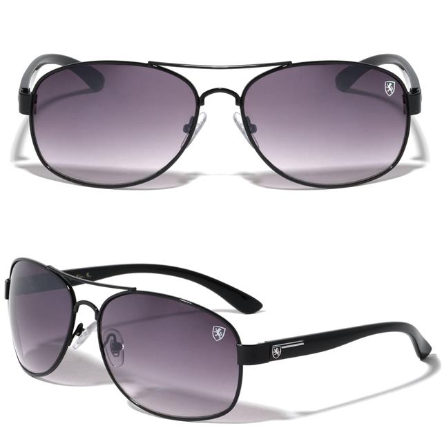 Vintage Retro Khan Pilot Designer Sunglasses Metal Black/Black/Smoke Gradient Lens Khan 8kn-2011-khan-metal-thin-temple-aviators-sunglasses-0_381389f3-ff65-4a0a-923c-6e499287efe4