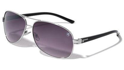Vintage for Men's Ladies Women's Pilot Sunglasses Silver/Black/Smoke Gradient Lens Khan 8kn-2015-khan-metal-frame-tear-shape-aviators-sunglasses-06_94736dc6-d451-4f65-a296-740788ad705f