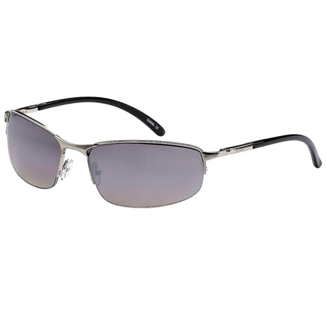 Men's Wrap around sports Semi-Rimless Xloop Mirrored Sunglasses Silver Black Silver Mirror Lens X-Loop 8xl1246-xloop-sports-sunglasses-semi-rimless-_4_c74120f8-6e0d-416d-b107-802b7eb440c9