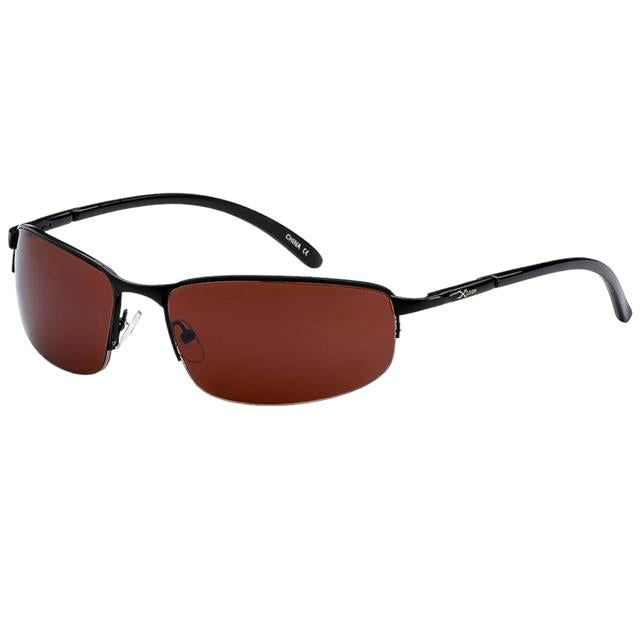 Men's Wrap around sports Semi-Rimless Xloop Mirrored Sunglasses Black Brown Lens X-Loop 8xl1246-xloop-sports-sunglasses-semi-rimless-_5_f646f377-1453-435c-922c-71010cc232e1