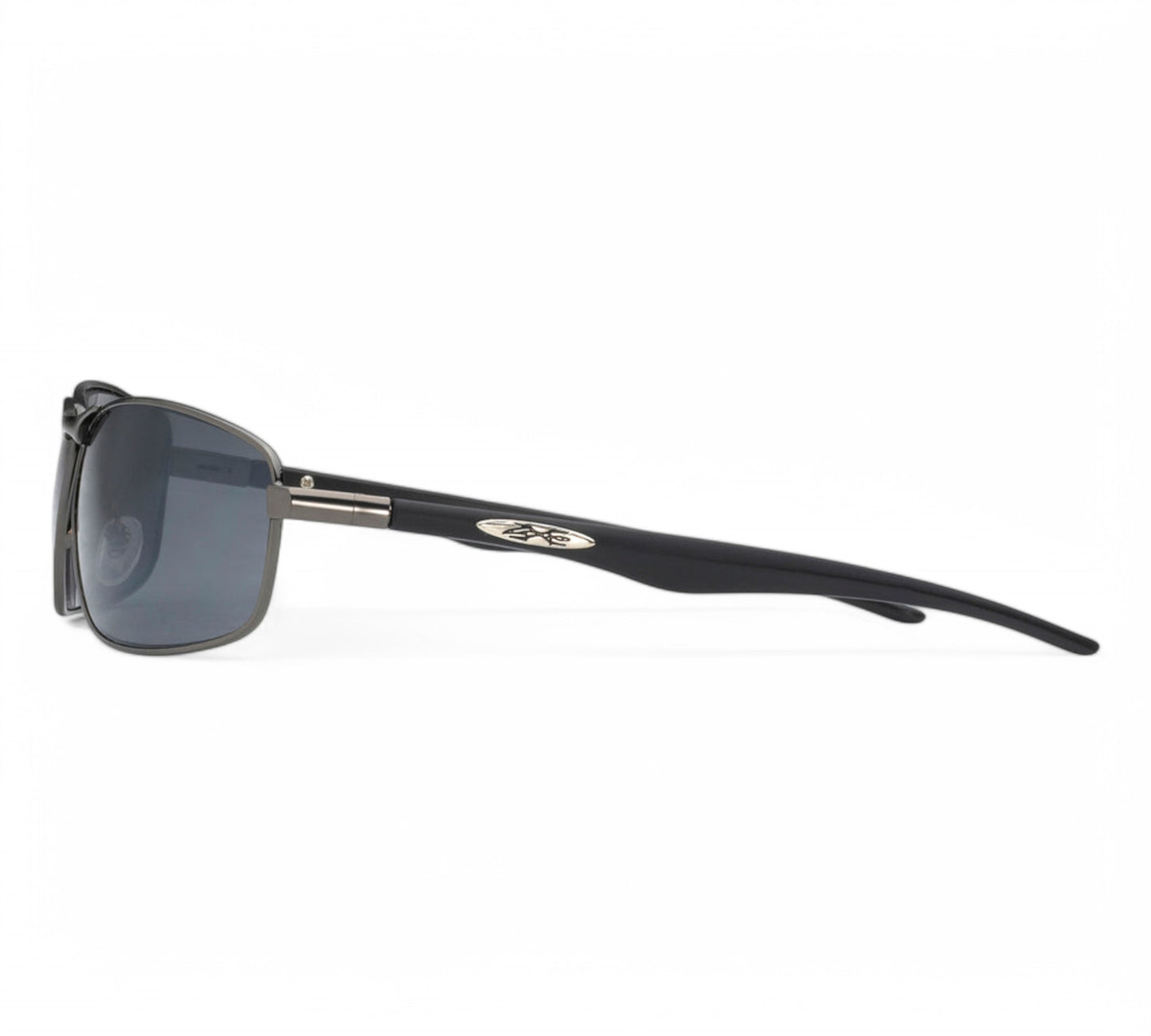 Men's Wrap around sports Metal Xloop Mirrored Sunglasses