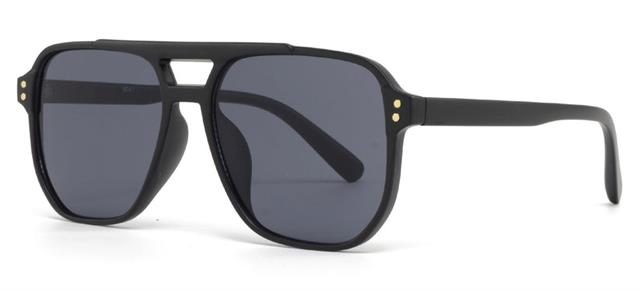 Mens Designer Flat top Pilot Sunglasses Luxury Small Retro Shades with Brow bar Matt Black/Smoke lens Unbranded 9041b_939bf892-b8f4-42d8-8233-a7411e5ba764