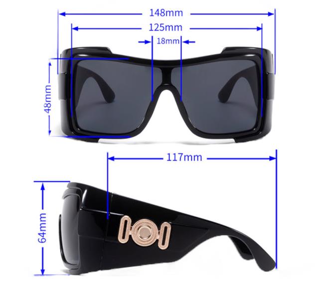 Black Oversized Sunglasses Large wrap around big Square UV400 Unbranded 9056-oversized-unisex-full-wrap-around-sunglasses-mask-_3