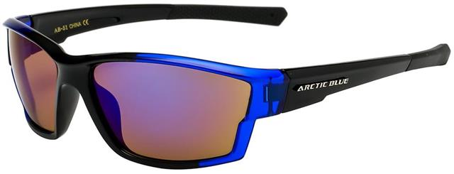 Arctic Blue Anti-Glare Blue Mirrored Sports Sunglasses Arctic Blue AB-51-3