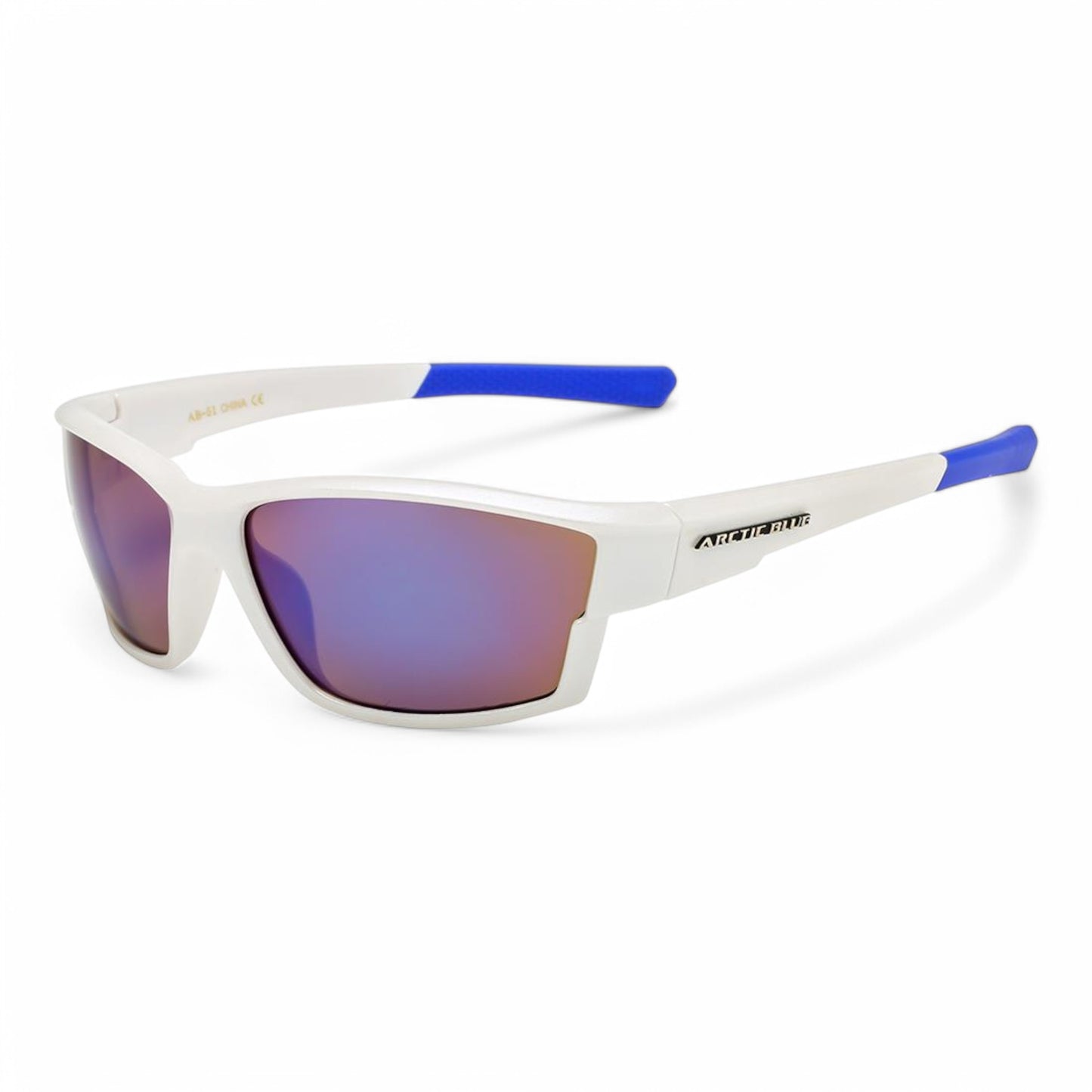 Arctic Blue Anti-Glare Blue Mirrored Sports Sunglasses