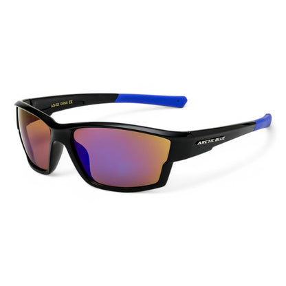 Arctic Blue Anti-Glare Blue Mirrored Sports Sunglasses