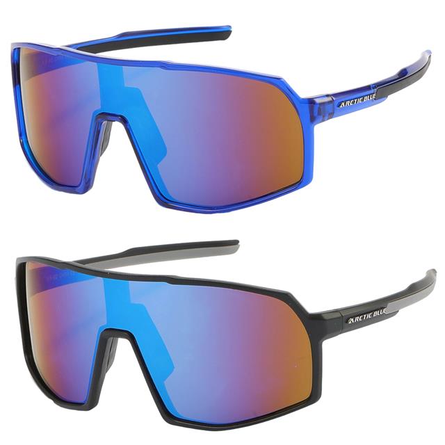 Arctic Blue Anti-Glare Blue Mirrored Sports Sunglasses oversize UV400 Arctic Blue AB-82--_1