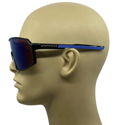 Arctic Blue Anti-Glare Blue Mirrored Sports Sunglasses oversize UV400 Arctic Blue AB-82--_2