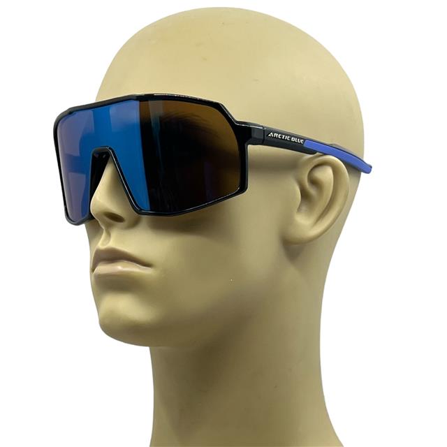 Arctic Blue Anti-Glare Blue Mirrored Sports Sunglasses oversize UV400 Arctic Blue AB-82--_3