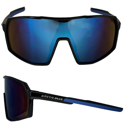 Arctic Blue Anti-Glare Blue Mirrored Sports Sunglasses oversize UV400 Arctic Blue AB-82--_5