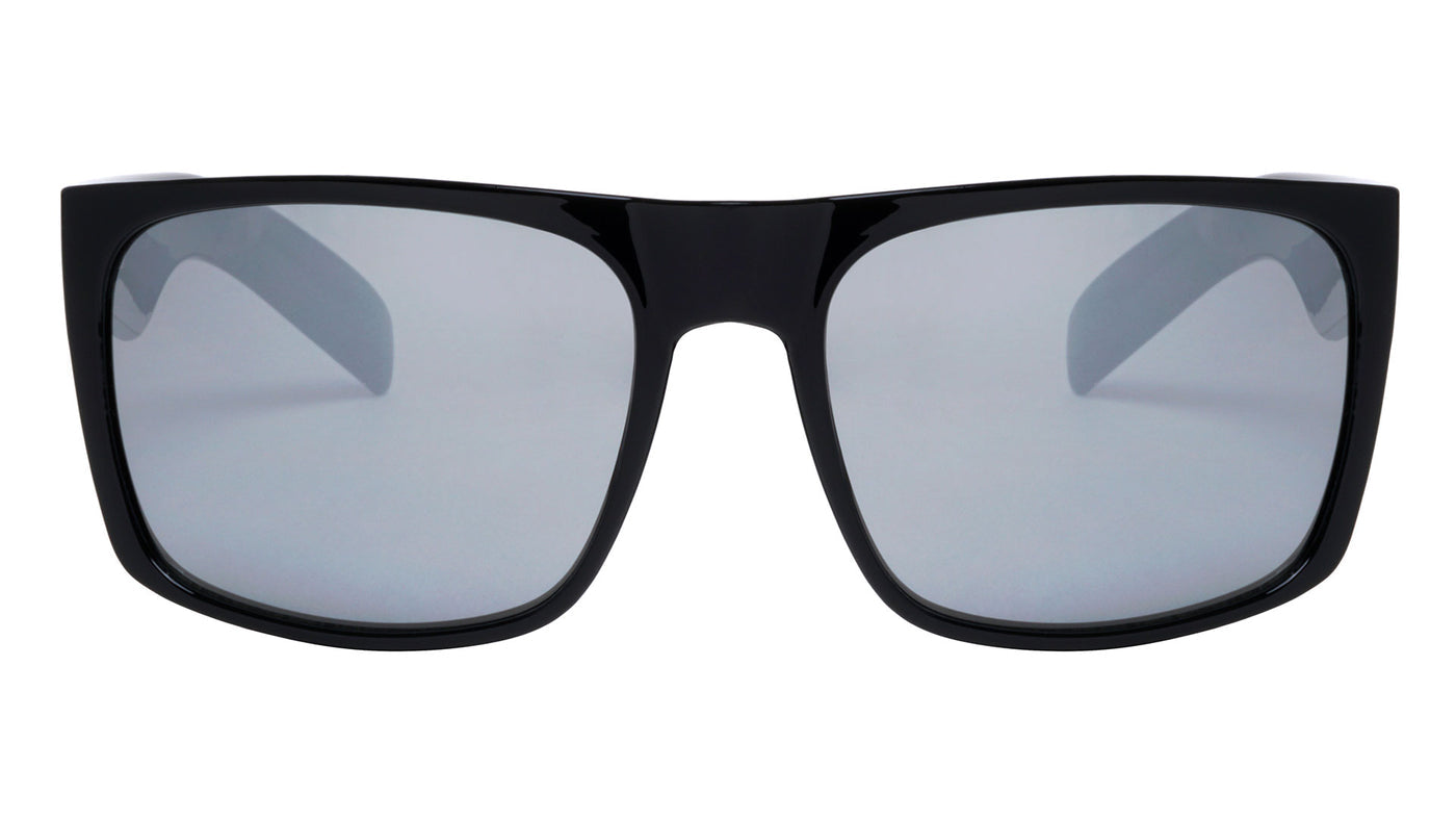 Mens High Quality Flat Top Classic Retro Sunglasses with Super Dark Lens or Silver Mirror Khan F3100F05-0733-4F45-840E-72E0D76F6E1C {{ color }}