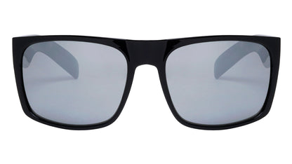 Mens High Quality Flat Top Classic Retro Sunglasses with Super Dark Lens or Silver Mirror Khan F3100F05-0733-4F45-840E-72E0D76F6E1C {{ color }}