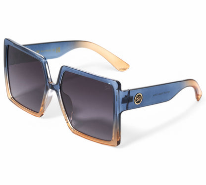 GLO Oversized Duotone Frame Fashion Square Sunglasses Glo GLO-P0020-glo-plastic-oversized-crystal-duo-tone-squared-butterfly-sunglasses-02-Photoroom Blue & Beige Smoke Gradient Lens