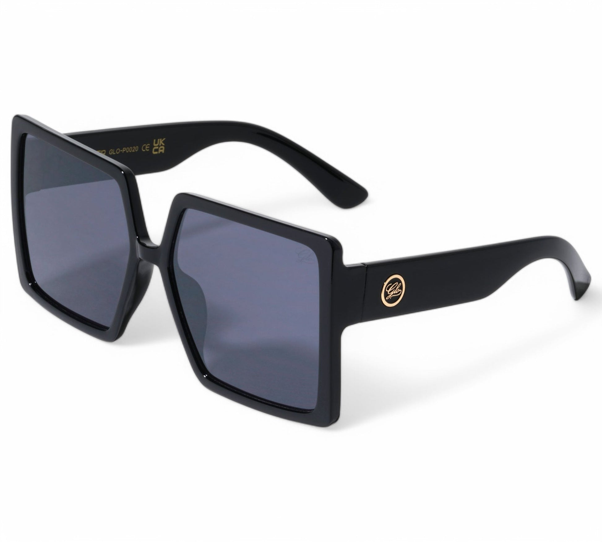 GLO Oversized Duotone Frame Fashion Square Sunglasses Glo GLO-P0020-glo-plastic-oversized-crystal-duo-tone-squared-butterfly-sunglasses-06-Photoroom Black Smoke Lens