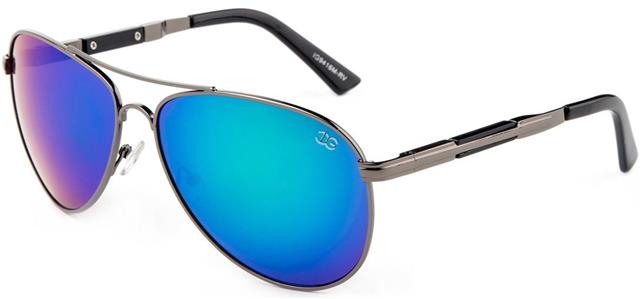 Designer IG Pilot Mirror Unisex Metal Sunglasses Gunmetal Black Blue & Green Mirror Lens IG Eyewear IG9416M-RVd_da914a88-a805-4c3c-998d-e1790fee2d2c