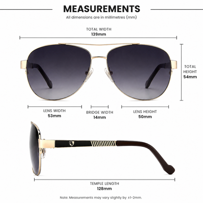 Khan Semi-Rimless Pilot Sunglasses – UV400 Gradient Colour Lens Small Frame Men’s Shades Khan IMG-0652 {{ color }}