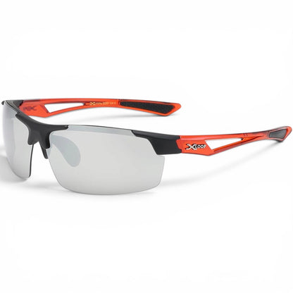 XLoop Sport Wrap Sunglasses – Lightweight Performance Eyewear for Active Lifestyles X-Loop IMG-0700 Orange Black Mirror Lens {{ color }}