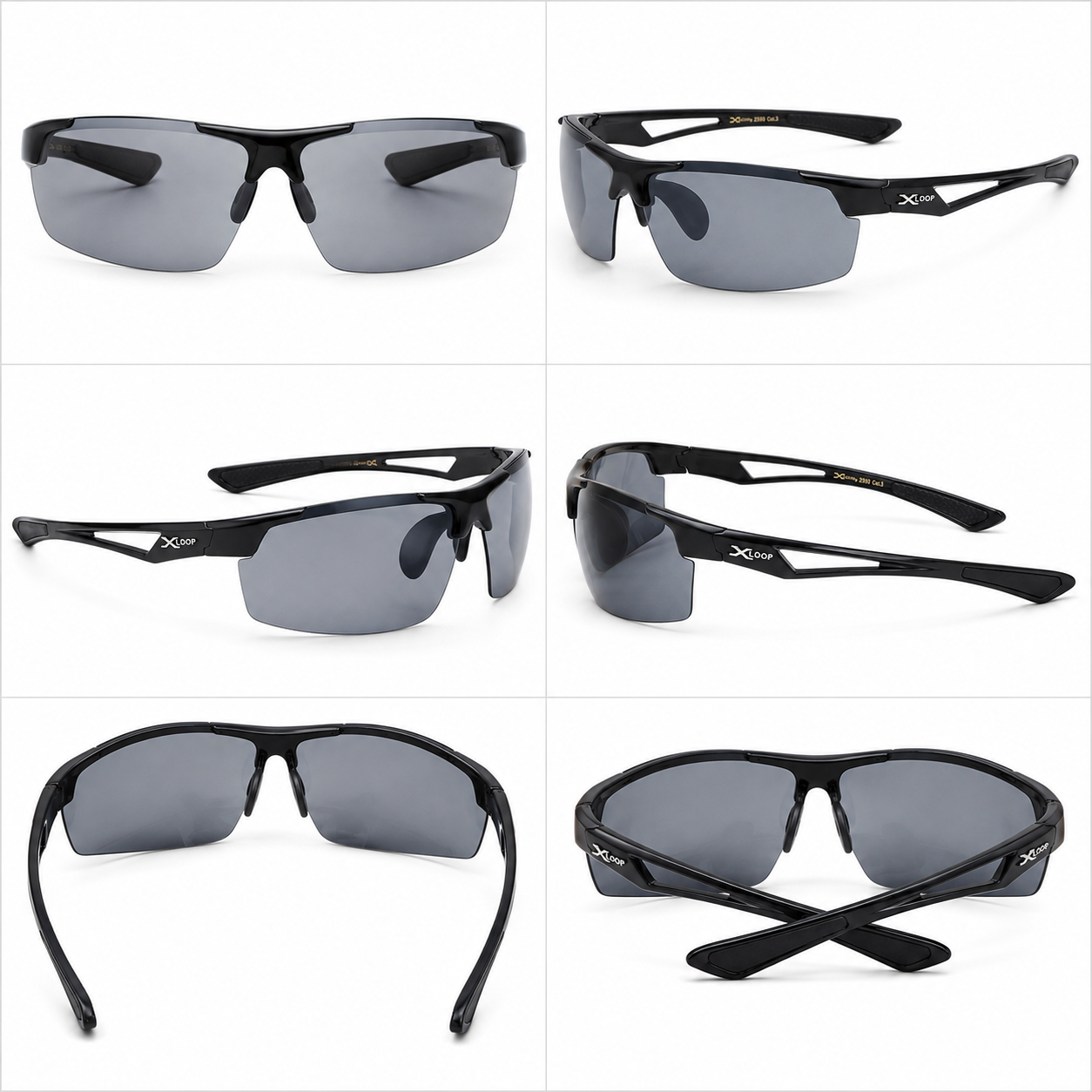 XLoop Sport Wrap Sunglasses – Lightweight Performance Eyewear for Active Lifestyles X-Loop IMG-0705 {{ color }}