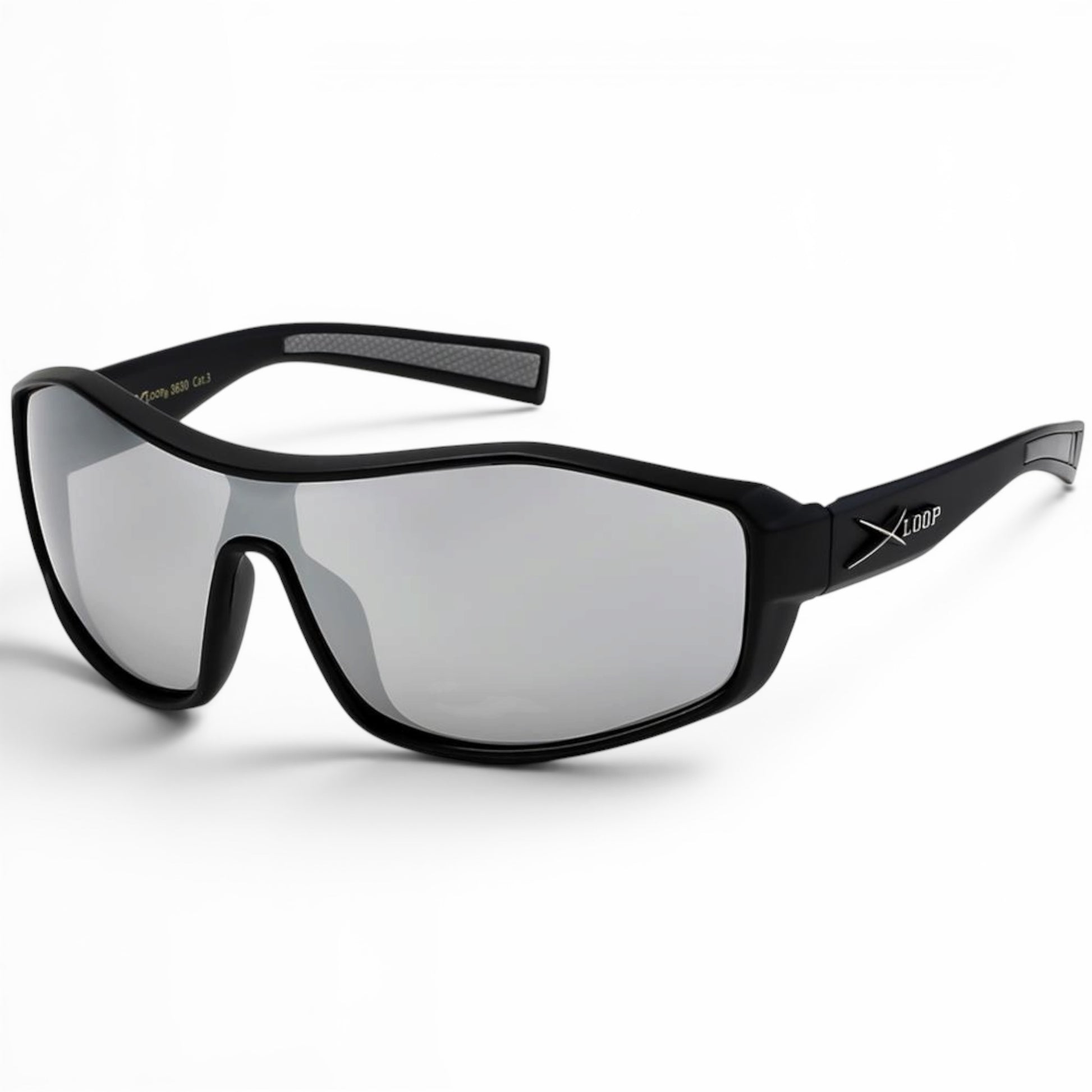 XLoop Sports Wrap Sunglasses – UV400 Shield Lens X-Loop IMG-0717 Black {{ color }}