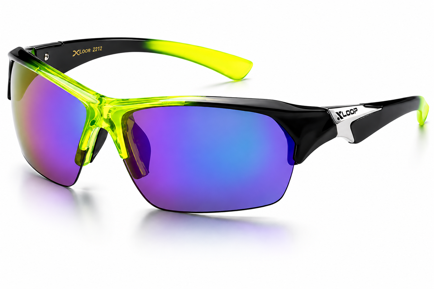 XLoop Sports Wrap Around Sunglasses UV400 Semi-Rimless Lightweight Unisex