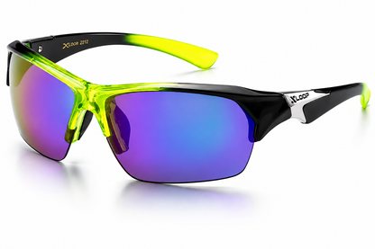 XLoop Sports Wrap Around Sunglasses UV400 Semi-Rimless Lightweight Unisex