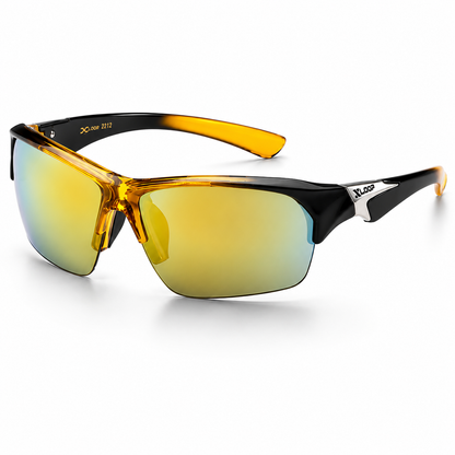XLoop Sports Wrap Around Sunglasses UV400 Semi-Rimless Lightweight Unisex